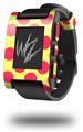 Kearas Polka Dots Pink And Yellow - Decal Style Skin fits original Pebble Smart Watch (WATCH SOLD SEPARATELY)