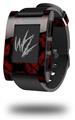 Red And Black Lips - Decal Style Skin fits original Pebble Smart Watch (WATCH SOLD SEPARATELY)