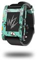 Coconuts Palm Trees and Bananas Seafoam Green - Decal Style Skin fits original Pebble Smart Watch (WATCH SOLD SEPARATELY)