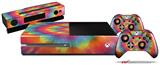 Tie Dye Swirl 102 - Holiday Bundle Decal Style Skin fits XBOX One Console Original, Kinect and 2 Controllers (XBOX SYSTEM NOT INCLUDED)