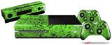 Folder Doodles Neon Green - Holiday Bundle Decal Style Skin fits XBOX One Console Original, Kinect and 2 Controllers (XBOX SYSTEM NOT INCLUDED)