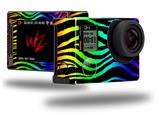 Rainbow Zebra - Decal Style Skin fits GoPro Hero 4 Silver Camera (GOPRO SOLD SEPARATELY)