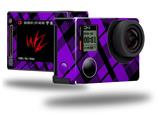 Purple Plaid - Decal Style Skin fits GoPro Hero 4 Silver Camera (GOPRO SOLD SEPARATELY)