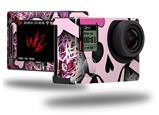Pink Skull - Decal Style Skin fits GoPro Hero 4 Silver Camera (GOPRO SOLD SEPARATELY)