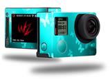 Bokeh Butterflies Neon Teal - Decal Style Skin fits GoPro Hero 4 Silver Camera (GOPRO SOLD SEPARATELY)