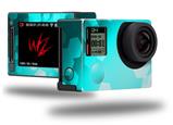 Bokeh Hex Neon Teal - Decal Style Skin fits GoPro Hero 4 Silver Camera (GOPRO SOLD SEPARATELY)