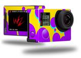 Drip Purple Yellow Teal - Decal Style Skin fits GoPro Hero 4 Silver Camera (GOPRO SOLD SEPARATELY)
