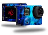 Cubic Shards Blue - Decal Style Skin fits GoPro Hero 4 Silver Camera (GOPRO SOLD SEPARATELY)