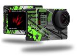 Baja 0032 Neon Green - Decal Style Skin fits GoPro Hero 4 Silver Camera (GOPRO SOLD SEPARATELY)