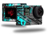 Baja 0032 Neon Teal - Decal Style Skin fits GoPro Hero 4 Silver Camera (GOPRO SOLD SEPARATELY)