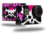 Pink Diamond Skull - Decal Style Skin fits GoPro Hero 4 Black Camera (GOPRO SOLD SEPARATELY)