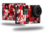 Red Graffiti - Decal Style Skin fits GoPro Hero 4 Black Camera (GOPRO SOLD SEPARATELY)