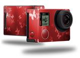 Bokeh Butterflies Red - Decal Style Skin fits GoPro Hero 4 Black Camera (GOPRO SOLD SEPARATELY)
