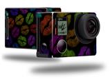 Rainbow Lips Black - Decal Style Skin fits GoPro Hero 4 Black Camera (GOPRO SOLD SEPARATELY)