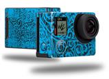 Folder Doodles Blue Medium - Decal Style Skin fits GoPro Hero 4 Black Camera (GOPRO SOLD SEPARATELY)