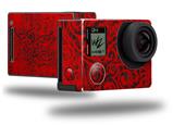 Folder Doodles Red - Decal Style Skin fits GoPro Hero 4 Black Camera (GOPRO SOLD SEPARATELY)