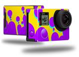 Drip Purple Yellow Teal - Decal Style Skin fits GoPro Hero 4 Black Camera (GOPRO SOLD SEPARATELY)