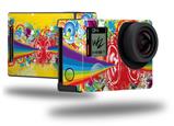 Rainbow Music - Decal Style Skin fits GoPro Hero 4 Black Camera (GOPRO SOLD SEPARATELY)
