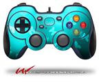 Bokeh Butterflies Neon Teal - Decal Style Skin fits Logitech F310 Gamepad Controller (CONTROLLER SOLD SEPARATELY)