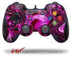 Liquid Metal Chrome Hot Pink Fuchsia - Decal Style Skin compatible with Logitech F310 Gamepad Controller (CONTROLLER SOLD SEPARATELY)