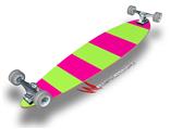 Psycho Stripes Neon Green and Hot Pink - Decal Style Vinyl Wrap Skin fits Longboard Skateboards up to 10"x42" (LONGBOARD NOT INCLUDED)