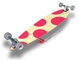 Kearas Polka Dots Pink On Cream - Decal Style Vinyl Wrap Skin fits Longboard Skateboards up to 10"x42" (LONGBOARD NOT INCLUDED)