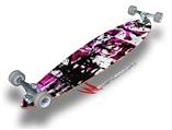 Checker Graffiti Pink - Decal Style Vinyl Wrap Skin fits Longboard Skateboards up to 10"x42" (LONGBOARD NOT INCLUDED)