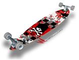 Emo Skull - Decal Style Vinyl Wrap Skin fits Longboard Skateboards up to 10"x42" (LONGBOARD NOT INCLUDED)