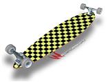 Checkers Yellow - Decal Style Vinyl Wrap Skin fits Longboard Skateboards up to 10"x42" (LONGBOARD NOT INCLUDED)