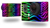 Rainbow Zebra - Decal Style Skin fits GoPro Hero 3+ Camera (GOPRO NOT INCLUDED)