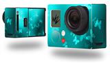 Bokeh Butterflies Neon Teal - Decal Style Skin fits GoPro Hero 3+ Camera (GOPRO NOT INCLUDED)