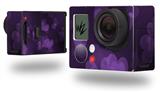 Bokeh Hearts Purple - Decal Style Skin fits GoPro Hero 3+ Camera (GOPRO NOT INCLUDED)