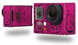 Folder Doodles Fuchsia - Decal Style Skin fits GoPro Hero 3+ Camera (GOPRO NOT INCLUDED)