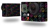 Kearas Peace Signs Black - Decal Style Skin fits GoPro Hero 3+ Camera (GOPRO NOT INCLUDED)