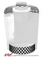 Decal Style Vinyl Skin compatible with Keurig K40 Elite Coffee Makers Checkered Canvas Black and White (KEURIG NOT INCLUDED)