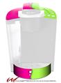 Decal Style Vinyl Skin compatible with Keurig K40 Elite Coffee Makers Ripped Colors Hot Pink Neon Green (KEURIG NOT INCLUDED)