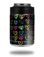 Skin Decal Wrap for Yeti Colster, Ozark Trail and RTIC Can Coolers - Kearas Hearts Black (COOLER NOT INCLUDED)