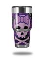 Skin Decal Wrap for Yeti Tumbler Rambler 30 oz Purple Girly Skull (TUMBLER NOT INCLUDED)