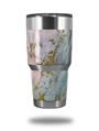 Skin Decal Wrap for Yeti Tumbler Rambler 30 oz Cotton Candy Gilded Marble (TUMBLER NOT INCLUDED)