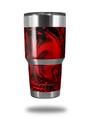 Skin Decal Wrap compatible with Yeti Tumbler Rambler 30 oz Liquid Metal Chrome Red (TUMBLER NOT INCLUDED)