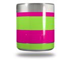 Skin Decal Wrap for Yeti Rambler Lowball - Psycho Stripes Neon Green and Hot Pink