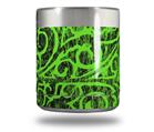 Skin Decal Wrap for Yeti Rambler Lowball - Folder Doodles Neon Green