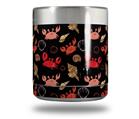 Skin Decal Wrap for Yeti Rambler Lowball - Crabs and Shells Black