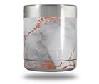 Skin Decal Wrap for Yeti Rambler Lowball - Rose Gold Gilded Grey Marble