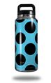 WraptorSkinz Skin Decal Wrap for Yeti Rambler Bottle 36oz Kearas Polka Dots Black And Blue  (YETI NOT INCLUDED)