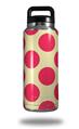 WraptorSkinz Skin Decal Wrap for Yeti Rambler Bottle 36oz Kearas Polka Dots Pink On Cream  (YETI NOT INCLUDED)