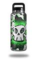 WraptorSkinz Skin Decal Wrap for Yeti Rambler Bottle 36oz Cartoon Skull Green  (YETI NOT INCLUDED)