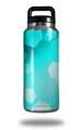 WraptorSkinz Skin Decal Wrap for Yeti Rambler Bottle 36oz Bokeh Hex Neon Teal  (YETI NOT INCLUDED)