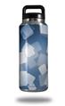 WraptorSkinz Skin Decal Wrap for Yeti Rambler Bottle 36oz Bokeh Squared Blue  (YETI NOT INCLUDED)