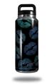 WraptorSkinz Skin Decal Wrap for Yeti Rambler Bottle 36oz Blue Green And Black Lips  (YETI NOT INCLUDED)